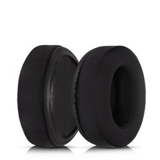 花蓮出貨 for ATH WS660BT 耳罩 耳墊 耳機套 耳機罩 頭戴式耳機保護套 替換配件 海綿墊, 黑色冰絲布-9, 1個
