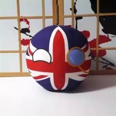 컨트리볼 봉제인형 소파베개 이탈리아 덴마크 핀란드 프랑스 스페인 독일 그리스 영국, 9CM, United Kingdom A
