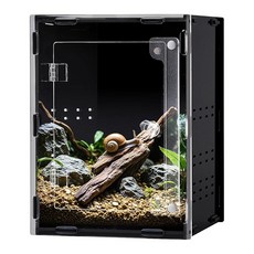REPTVIVA 14 x 20.1cm5.5 5.5 7.9인치 파충류 탱크/곤충 서식지 - 스트레스 감소를 위한 5면 암막 테라리움 거미 타란툴라 달팽이 게코 사마귀, REPTVIVA 14 x 20.1cm5.5 5.5 7.