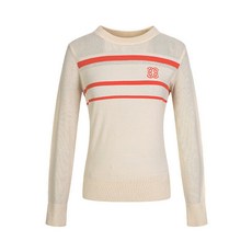 벤제프 벤제프 여성 스트라이프 포인트 라운드 풀오버 BQ1MWSP504-CM_IC
