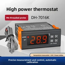 DH-7016K 지능형 온도 조절기 열전대 디지털 디스플레이 컨트롤러 1-999도 고출력 30A, 01 DH-7016K- 30A