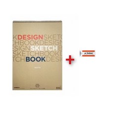 삼원 아트스퀘어 디자인 스케치북 200g 5절 매수20장/5권+톰보지우개1개증정