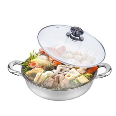 【潔豹】30CM 圍爐火鍋 5.0L【304不銹鋼】, 1個