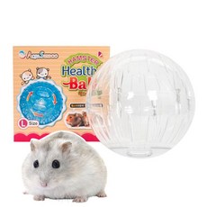 청우 햄스터 헬스볼 L 쳇바퀴 다이어트 공굴리기 놀이기구 골든햄스터 공