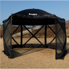 밴프 원터치 육각스크린텐트, 블랙