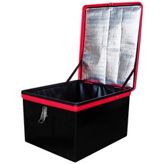 대성 배달통 강화플라스틱 사각6번 검정/자주 투톤+PVC 보온내피포함 100L 국산