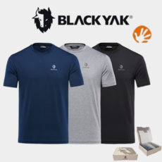 블랙야크 공용 빅사이즈 3장1세트 선물용 반팔티셔츠 트리플 라운드 티 1BYTSS4903