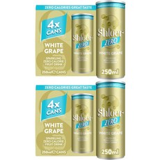 제로 스파클링 화이트 포도 주스 250ml 4개입, 2개, 1L