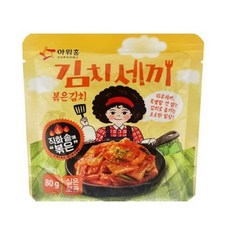 아워홈 김치세끼 볶은김치, 80g, 2개