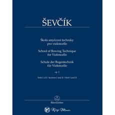Bärenreiter Sevcik 大提琴技巧練習 Op.2 第一冊與第二冊 大提琴教本, 大提琴技巧練習 Op.2 第1-2部分