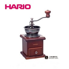 HARIO MCS-1 天然原木陶瓷刀芯手搖磨豆器 (附清潔刷), 1個, 天然原木, 約 10g