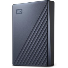 WD 2TB My Passport 울트라 블루 휴대용 외장 하드 드라이브 랜섬웨어 방지 및 비밀번호 보호 기능이 있는 백업 소프트웨어 USB-C USB 3.1 -, Blue, PC