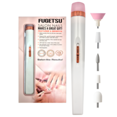 미라클다인 발톱 손톱 젤 네일 관리기 원터치 전동 USB충전 드릴, 1개, 화이트
