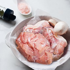 냉동 뼈 없는 순살 점보 통 닭다리살, 2kg, 2개