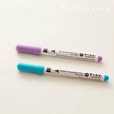초크펜 수성펜 기화펜 사라지는볼펜 2종, 보라, 1개