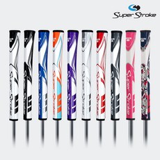 [공식정품] 슈퍼스트로크 제너지 피스톨 1.0 퍼터 그립, 블루 화이트