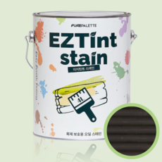 이지틴트 오일스테인 오일스텐 방부목페인트 4리터, 1개, 다크브라운, 4L