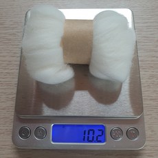 양모 펠트 울 화이트 그레이 10g 낱개, 1개