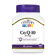 21St Century CoQ10 30mg 膠囊, 1個, 45入, 45顆膠囊