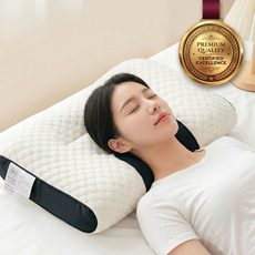 깃털808 목편한 잠 잘오는 사계절 경추 수면 베개, 1개, white
