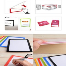 유쎌스토어 탈부착이 자유로운 포켓패드 A5 아파트안내판 승강기게시판, 노랑