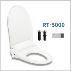 트레비 자동노즐세척 풀스테인리스 향균 노즐 건조 방수 리모컨비데 RT-5000, RT-5000+ 상부체결볼트