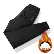 羽絨褲男90白鴨絨男士冬季保暖運動長褲滑雪褲登山褲休閑加厚保暖防風防水工装褲, XL建議體重60-67.5公斤, 黑色收口褲