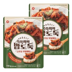 샘표 쓱쓱싹싹 밥도둑 고춧잎 무말랭이, 110g, 16개