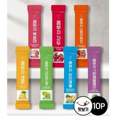 프리미엄 콤부차 세트 7가지 맛 5g×10포 건강 탄산 발효차 건강음료 판촉/선물용, 그린애플베리 10포