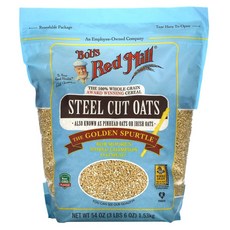 밥스레드밀 스틸컷 오트밀 Bobs Red Mill Steel Cut Oats 54 oz(1153g), 1153g, 1개