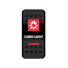 보트 LED PC ARB 전용 Carling 버스 스위치 바 스위치 1 커버 자동차 레드 듀얼 라이트 RV 페인트 커버 부품