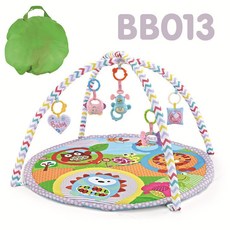 【臺灣】兒童健身架嬰兒遊戲圓毯，多功能新生寶寶爬行地墊玩具，促進寶寶健康成長, BB013, 1個