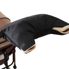 제이엠제이 유모차 일체형 장갑 핸드 머프 워머, 1개, 시크블랙