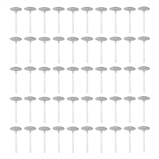 1000pcs/lot candle wicks 1 인치 낮은 연기 캔들과 금속 탭과 촛불 만들기를위한 차 라이트 심지, 흰색 + 실버