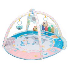 嬰兒健身架 腳踏鋼琴 爬行墊 音樂玩具, 圓形海獅腳踏琴 - 藍色 英文彩盒 加厚款, 1個