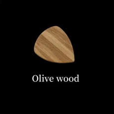 Miwayer 1 Pcs 나무 기타 전기 어쿠스틱 또는 베이스 기타 용 목재 Plectrums 올리브 우드 로즈 우드 호두 나무, [03] Olive wood, 1개