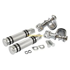 오토바이 고속도로 풋 페그 클램프 엔진 가드 마운트 알루미늄 발판, 1. plating