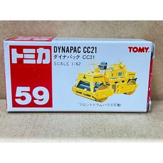 《GTS》純日貨 TOMICA 多美車 紅標NO.59 DYNAPAC CC21 工程車 壓路機, 1個