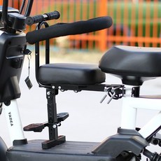 자전거 안장 시트 등학교 유치원 어린이집 뒷자리 유아, -8 검정색 럭셔리 대형 두꺼운 쿠션 전포장형, 1개