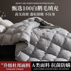 구스다운 호텔이불 구스다운호텔 이불 한파 겨울용침구이불 두꺼운따뜻한겨울 흰색거위 아래 호텔, H. 그레이 듀폰 항균(트위스트 A타입)