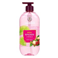 오가니스트 마카다미아 크렌베리 바디워시, 500g, 1개