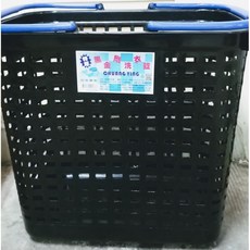 創穎 黑金鋼洗衣籃 CY-36 44*31*41.5公分, 綠色