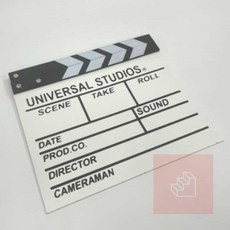 촬영 클래퍼보드 화이트 슬레이트 슬레이트판