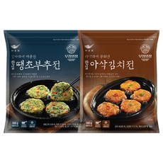 사옹원 한입아삭김치전 300g + 한입부추전 300g, 600g, 1세트
