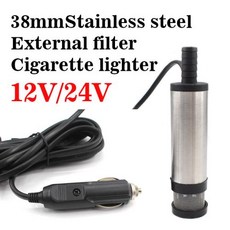 농업용펌프 모터양수기 배관펌프 오일 디젤 연료 펌프 12 전기 잠수정 스테인레스 스틸 미니 전송 자동차 등유 흡입 30, 12) 38MSSWY  24V