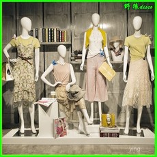 服飾模特兒 假人模特兒 女裝模特兒 櫥窗模特兒 人形模特兒 模特道具女全身服裝店假人模特架內衣婚紗櫥窗展示人體人偶女模特, QAG-8站模,套餐二