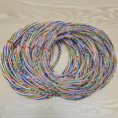 오색선 & 십색선0.5SQ/0.75SQ/1.0SQ/1.5SQ /2.5SQ 5M단위 절단판매 배전반 자동차 DIY 배선, 1.0SQ 5M, 1개