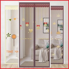 防蚊門簾 卡通磁吸式門簾 紗門簾 磁吸防蚊門簾 金剛網魔術貼防蚊門簾 多尺寸可選, 【強磁】金剛網純灰【三面加寬魔術貼】,其它尺寸聯繫客服