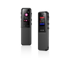 신클퍼 고화질 초소형녹음기 고성능 녹음기 24시간 연속 녹음 노이즈 감소 휴대용 MP3, 16GB, 블랙