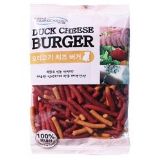 펫더맨 치즈버거 져키, 오리고기, 100g, 5개